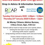 Energy Drop in Advice & Information Session with REAP at the Moray Citizens Advice Bureau, Elgin @ Moray Citizens Advice Bureau